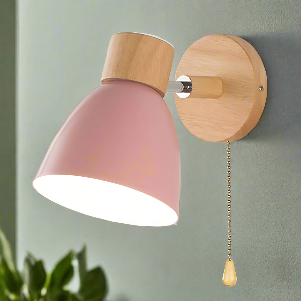 Scandinavian Indoor Wall Lights with Pull Switch - Modern Lighting