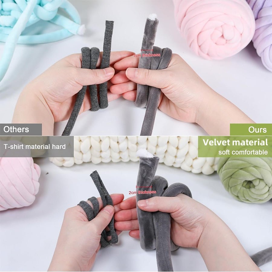 Soft Jumbo Arm Knitting Yarn – Thick Yarn for Blankets & Cushions