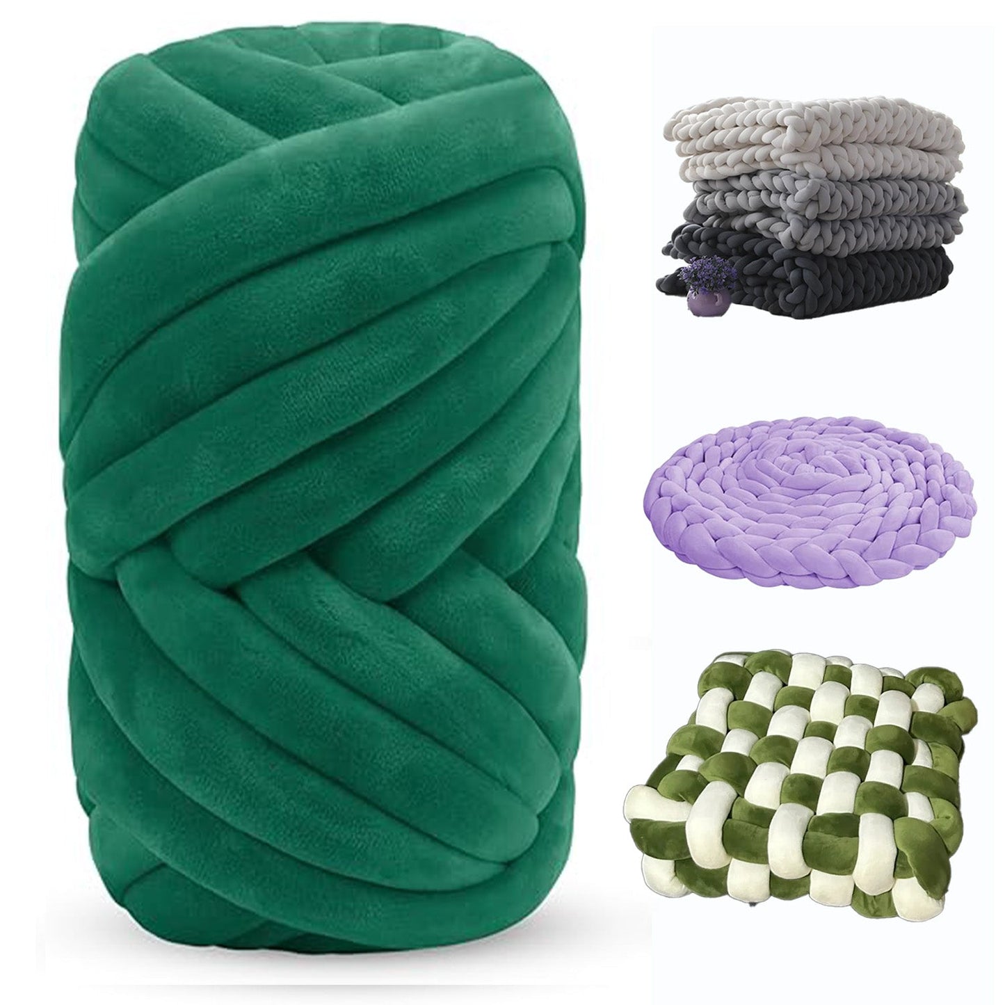 Soft Jumbo Arm Knitting Yarn – Thick Yarn for Blankets & Cushions
