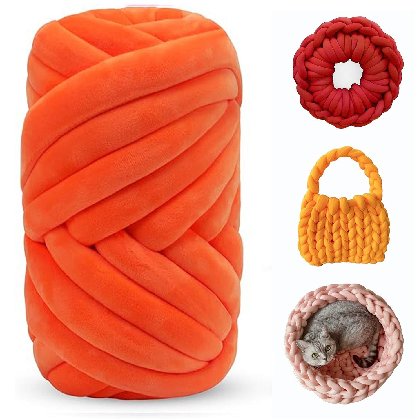 Soft Jumbo Arm Knitting Yarn – Thick Yarn for Blankets & Cushions