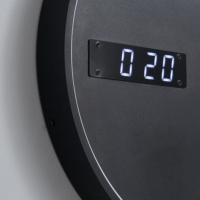 LED Moon and Astronaut Wall Light with Clock - Modern Home Decor