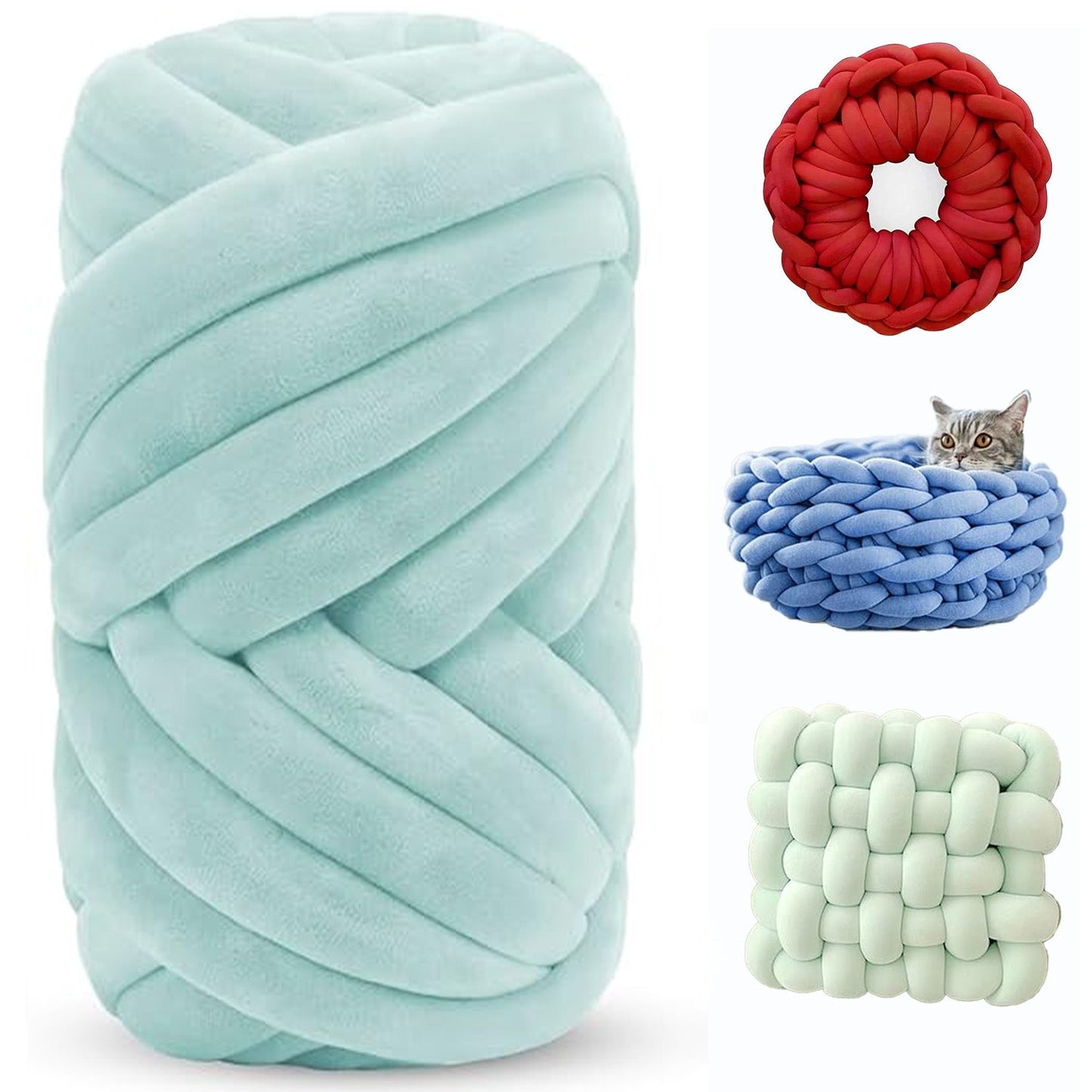 Soft Jumbo Arm Knitting Yarn – Thick Yarn for Blankets & Cushions