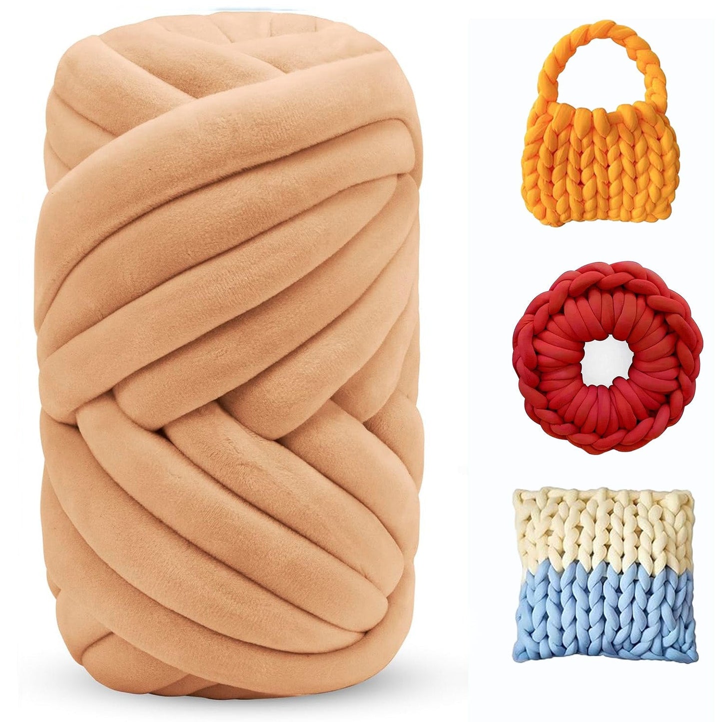 Soft Jumbo Arm Knitting Yarn – Thick Yarn for Blankets & Cushions
