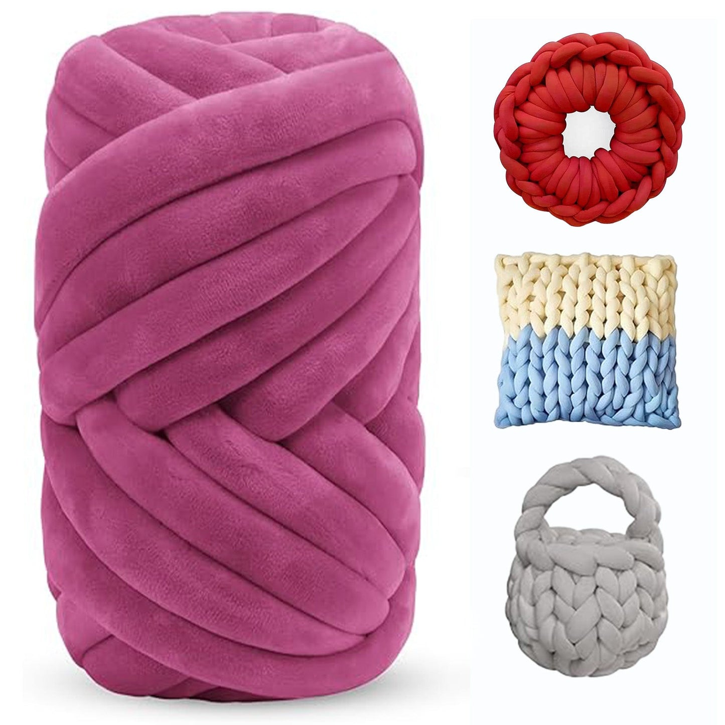 Soft Jumbo Arm Knitting Yarn – Thick Yarn for Blankets & Cushions