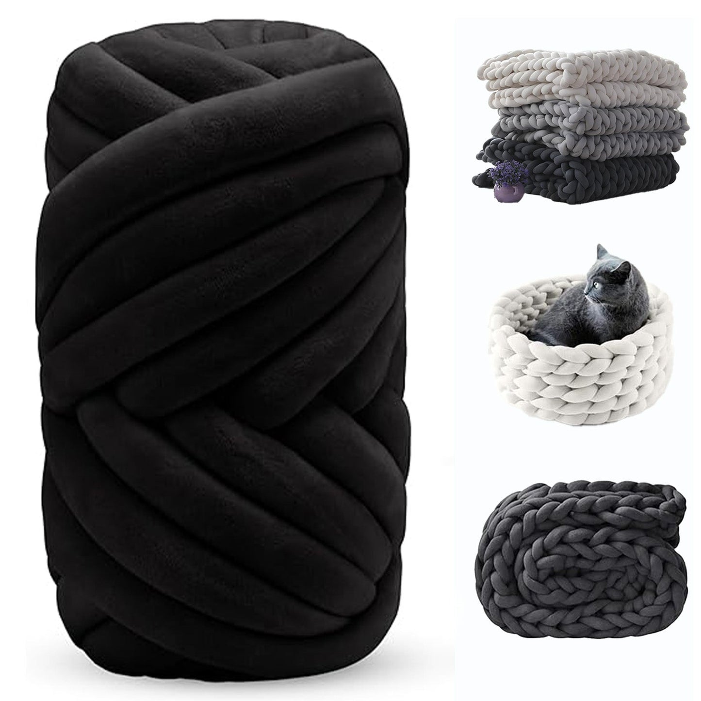 Soft Jumbo Arm Knitting Yarn – Thick Yarn for Blankets & Cushions