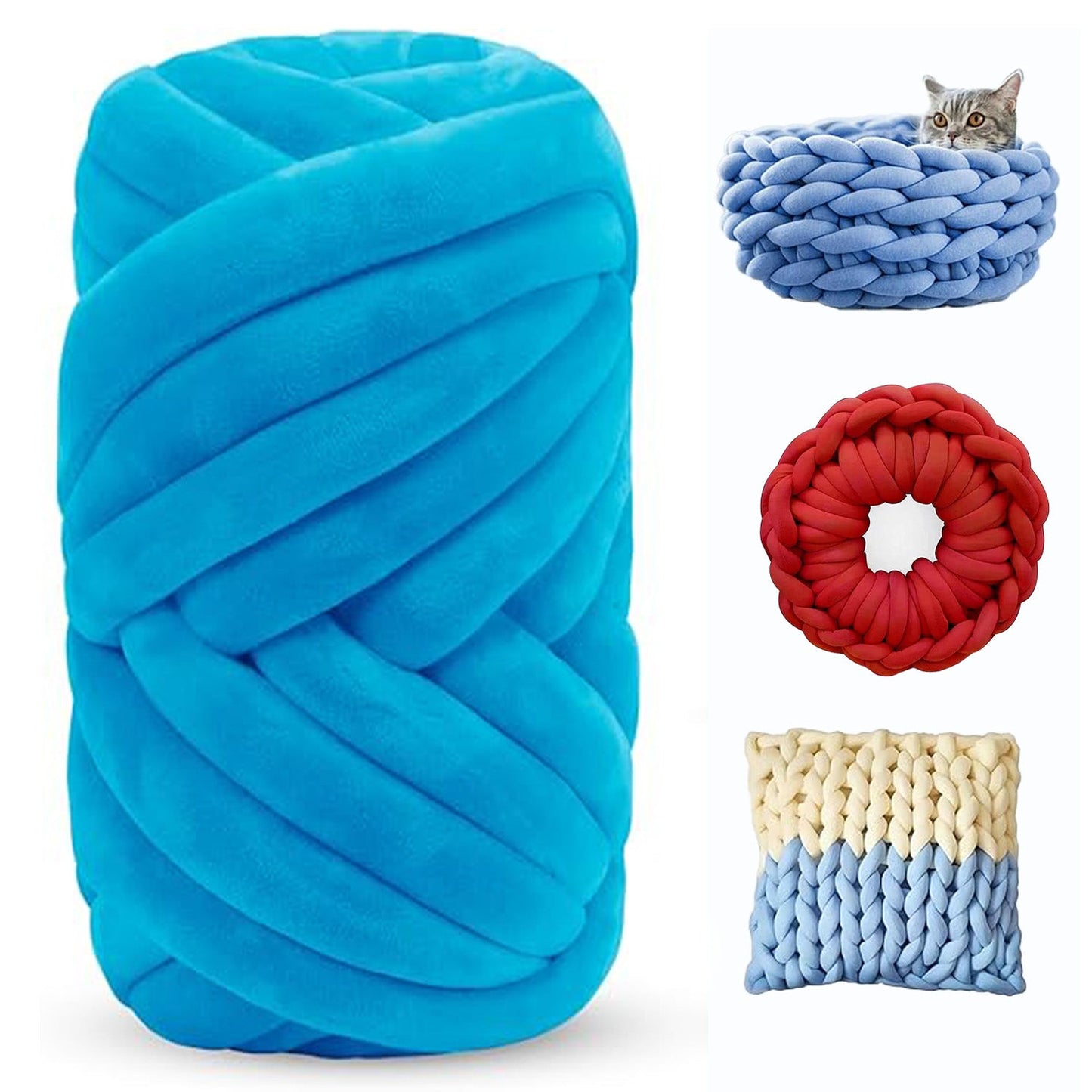 Soft Jumbo Arm Knitting Yarn – Thick Yarn for Blankets & Cushions