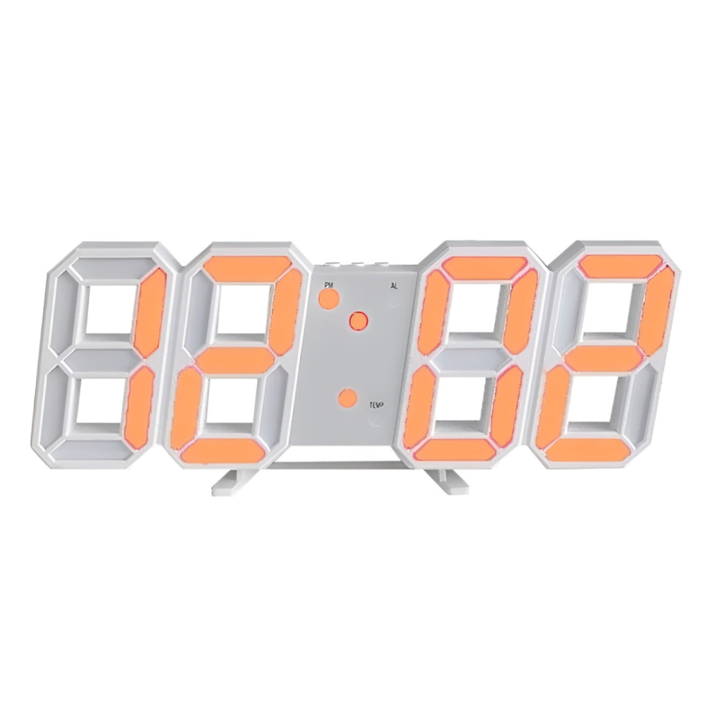 Modern Digital LED Wall Clock with Auto-Dimming - Stylish Time Display