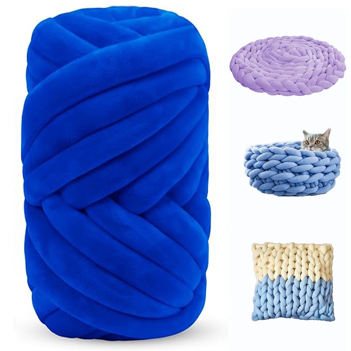 Soft Jumbo Arm Knitting Yarn – Thick Yarn for Blankets & Cushions