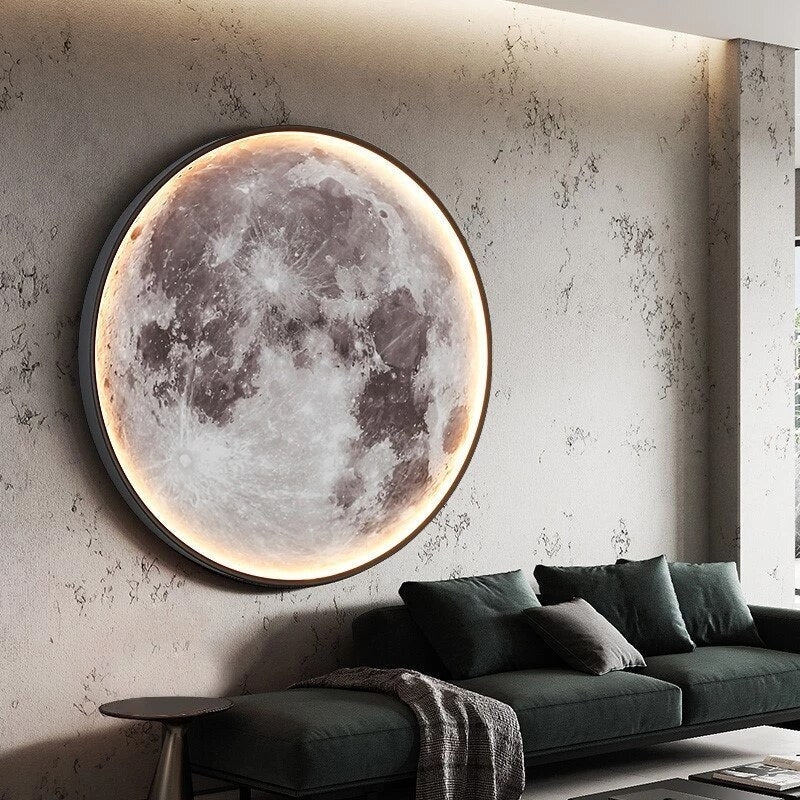 Modern Moon Design Wall Lamp for Living Room - Stylish Lighting Fixture