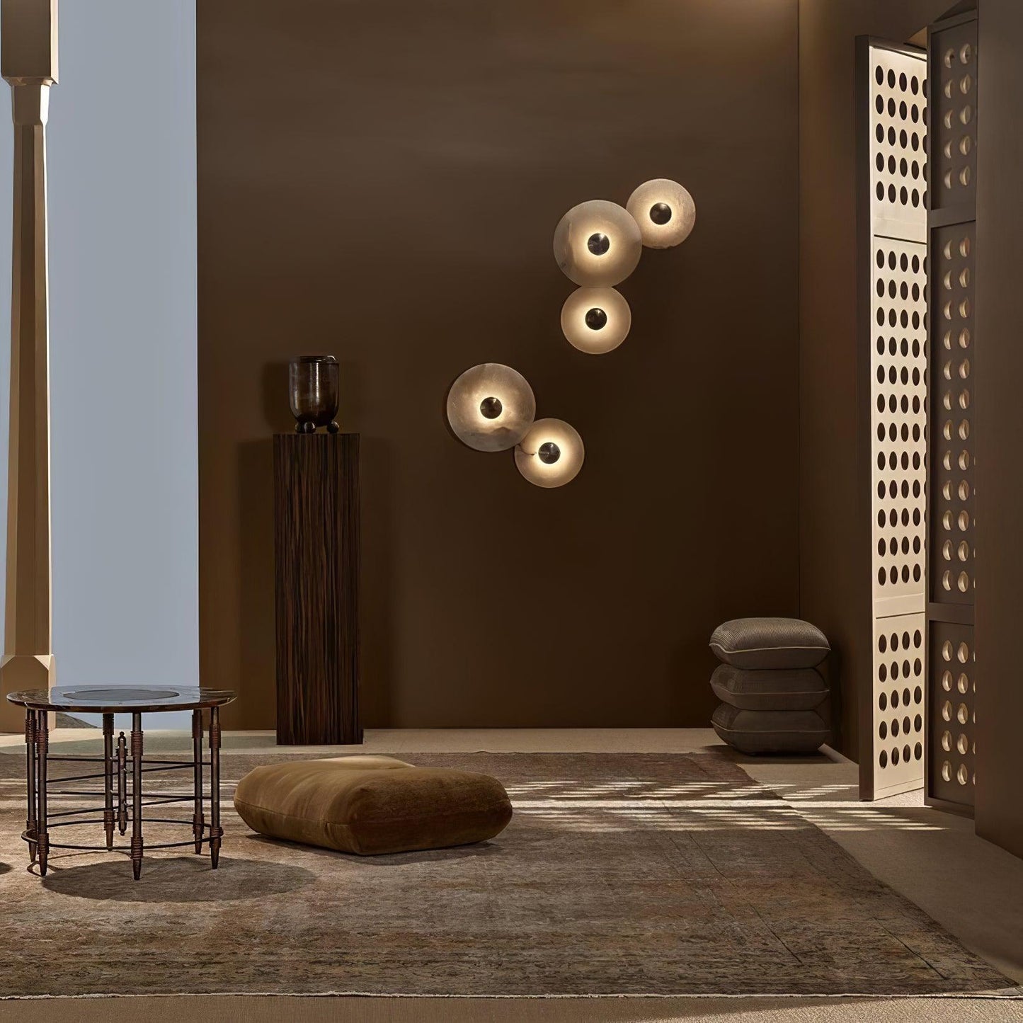 Modern Round LED Wall Light – Flush Mount Fixture for Home Lighting