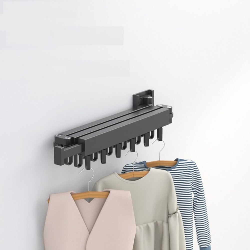Foldable Wall-Mounted Clothes Drying Rack - Space-Saving Solution