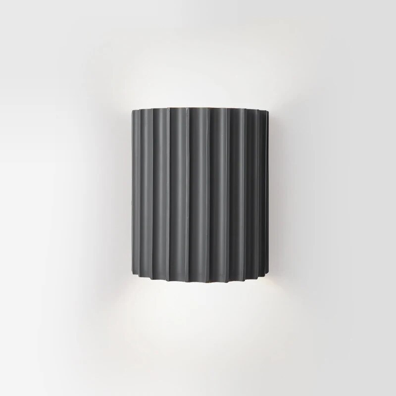 Scandinavian Ribbed Wall Light – Modern Minimalist Lighting Fixture