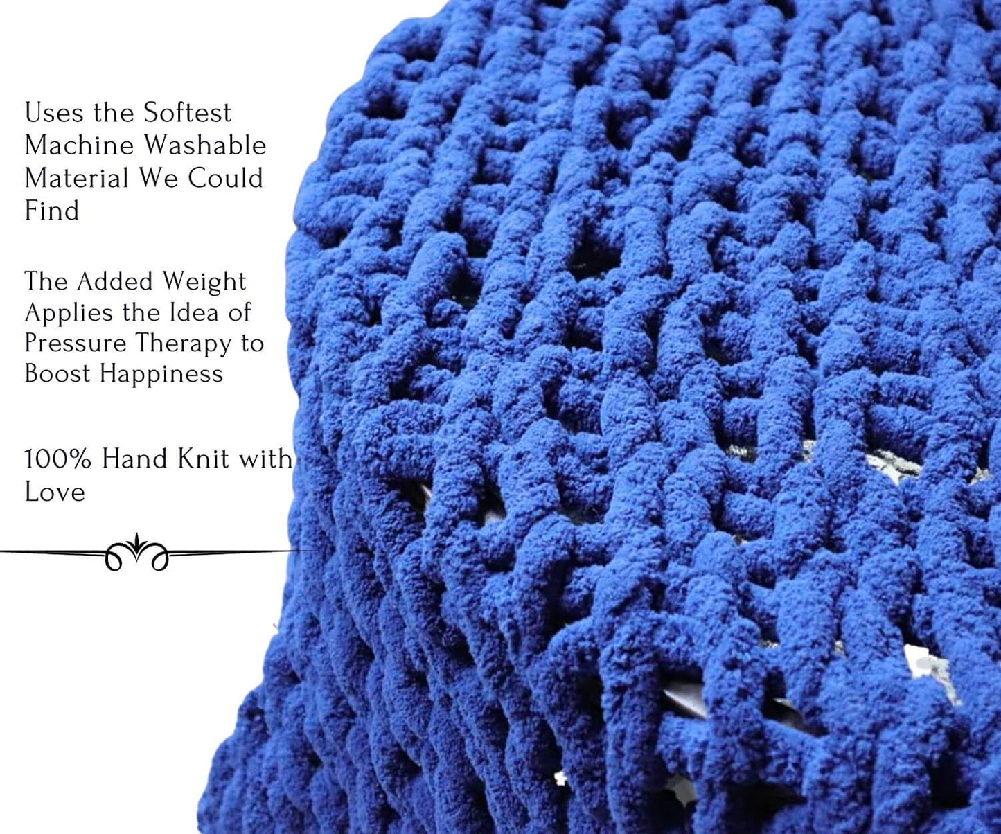 Soft Chunky Knit Throw Blanket - Cozy Chenille Home Decor