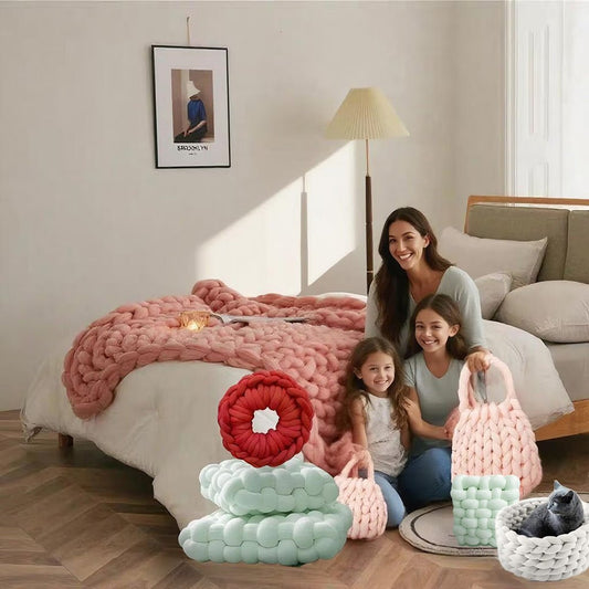 Soft Jumbo Arm Knitting Yarn – Thick Yarn for Blankets & Cushions