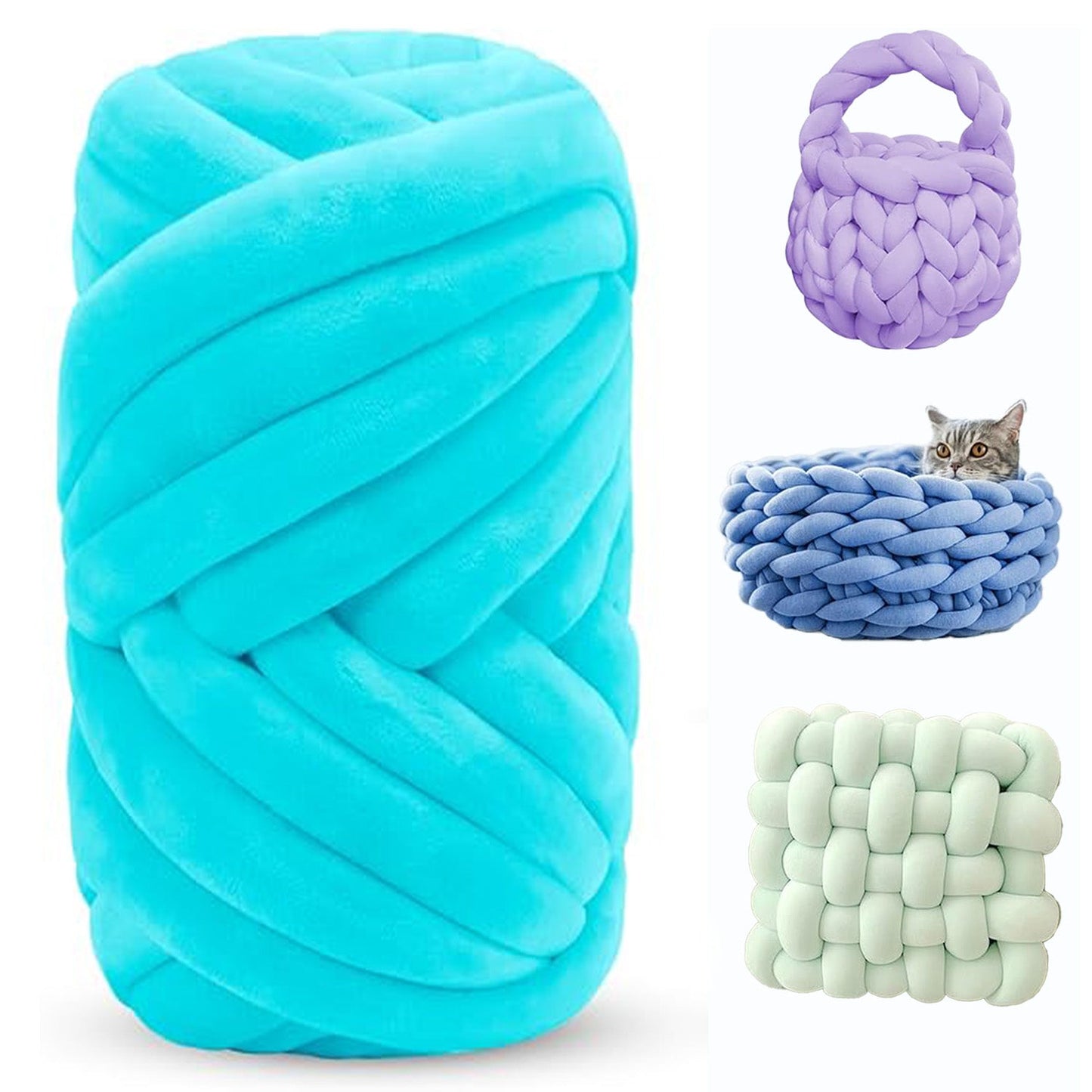 Soft Jumbo Arm Knitting Yarn – Thick Yarn for Blankets & Cushions