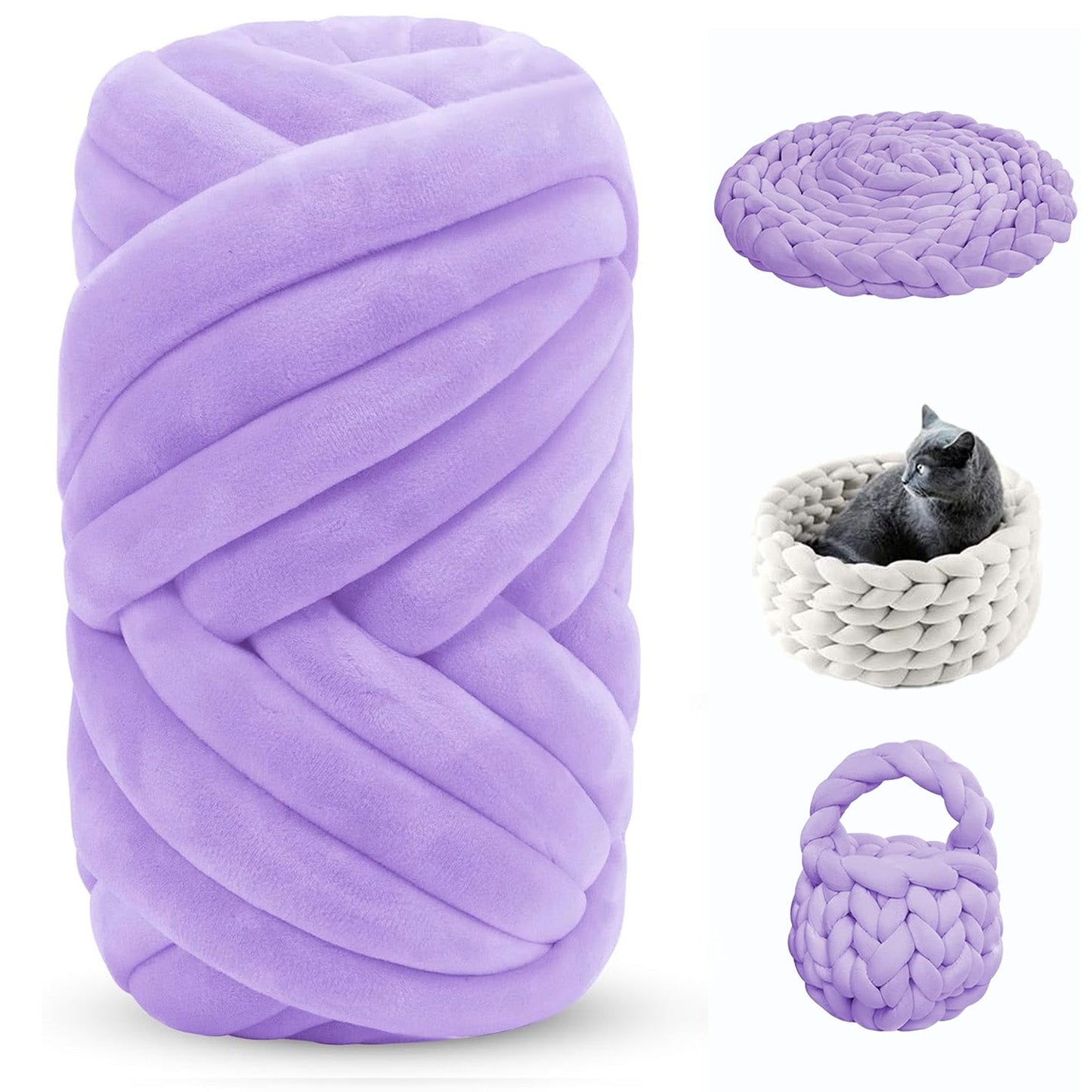 Soft Jumbo Arm Knitting Yarn – Thick Yarn for Blankets & Cushions