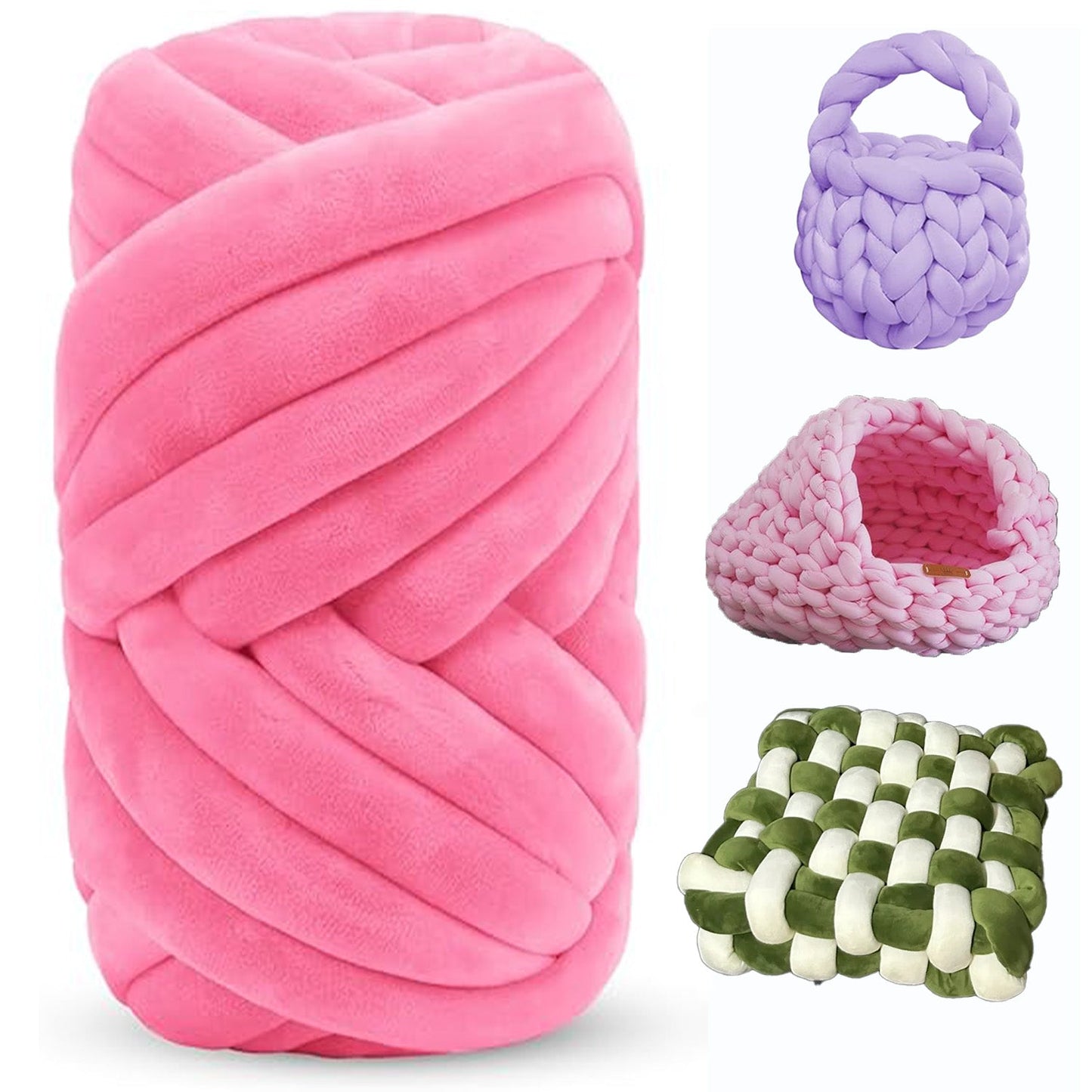 Soft Jumbo Arm Knitting Yarn – Thick Yarn for Blankets & Cushions