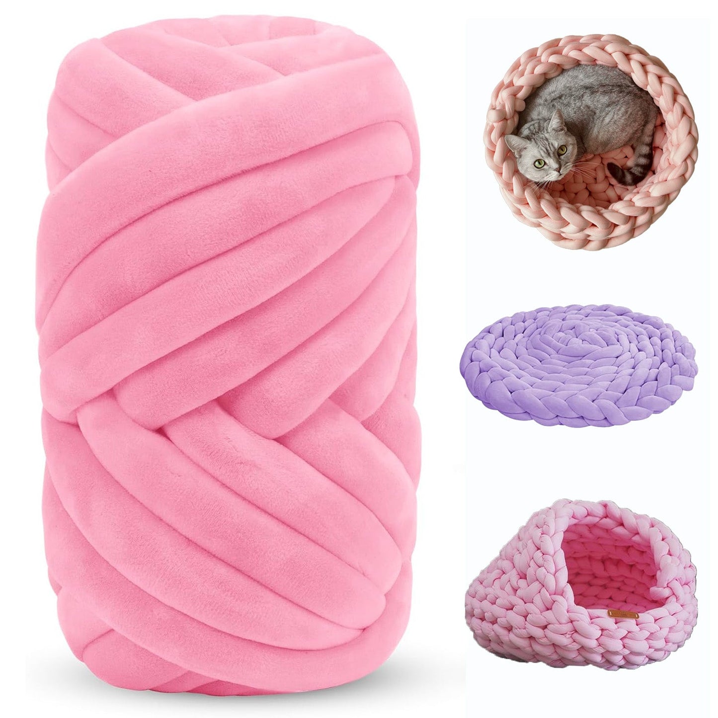 Soft Jumbo Arm Knitting Yarn – Thick Yarn for Blankets & Cushions