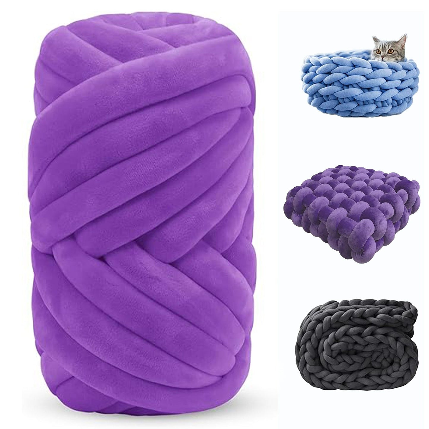 Soft Jumbo Arm Knitting Yarn – Thick Yarn for Blankets & Cushions