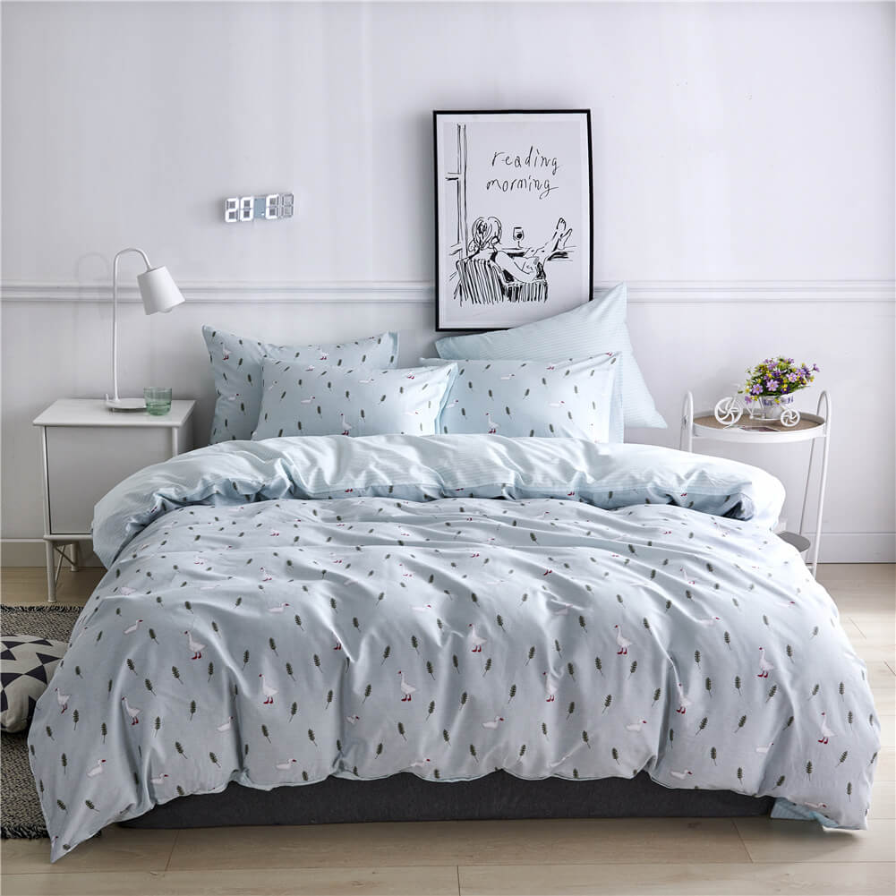 Luxury Cotton Duvet Cover Set - Soft, Breathable Bedding for Comfort