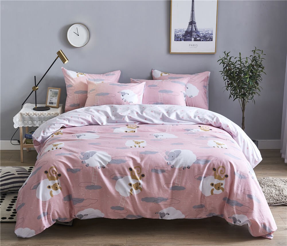 Luxury Cotton Duvet Cover Set - Soft, Breathable Bedding for Comfort