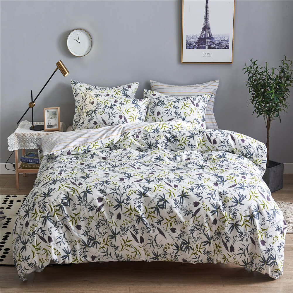 Luxury Cotton Duvet Cover Set - Soft, Breathable Bedding for Comfort