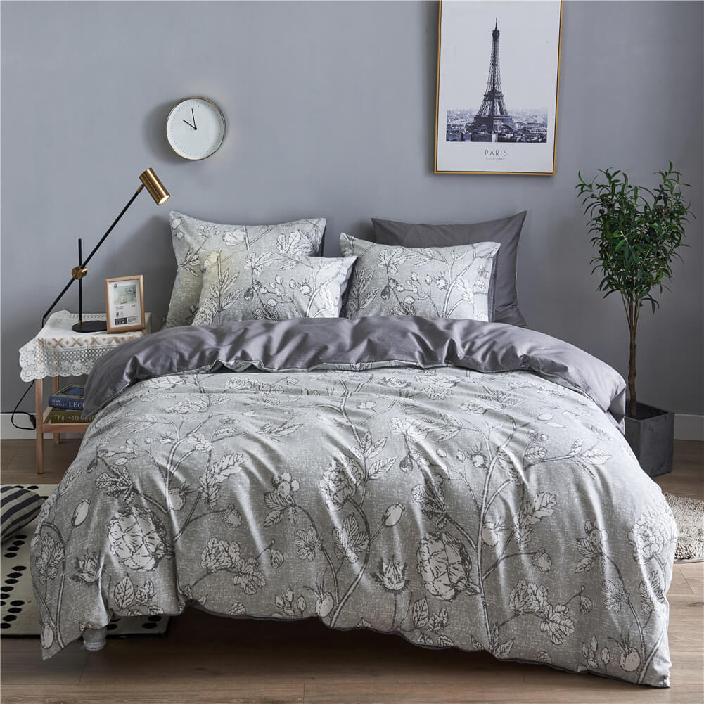 Luxury Cotton Duvet Cover Set - Soft, Breathable Bedding for Comfort