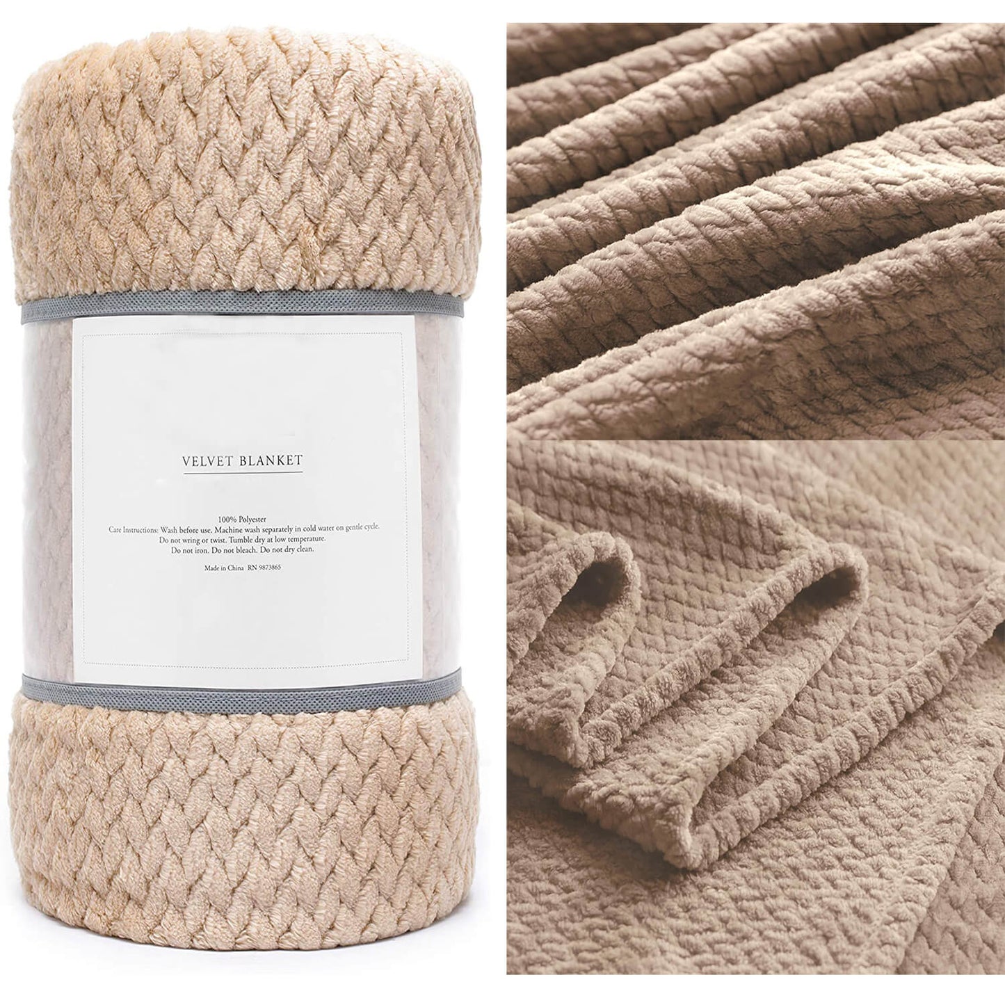 Soft Cotton Flannel Fleece Throw Blanket for Cozy Home Comfort