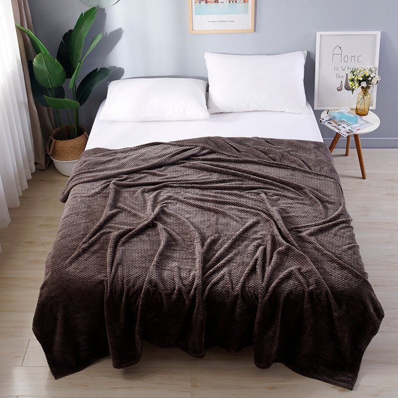 Soft Cotton Flannel Fleece Throw Blanket for Cozy Home Comfort