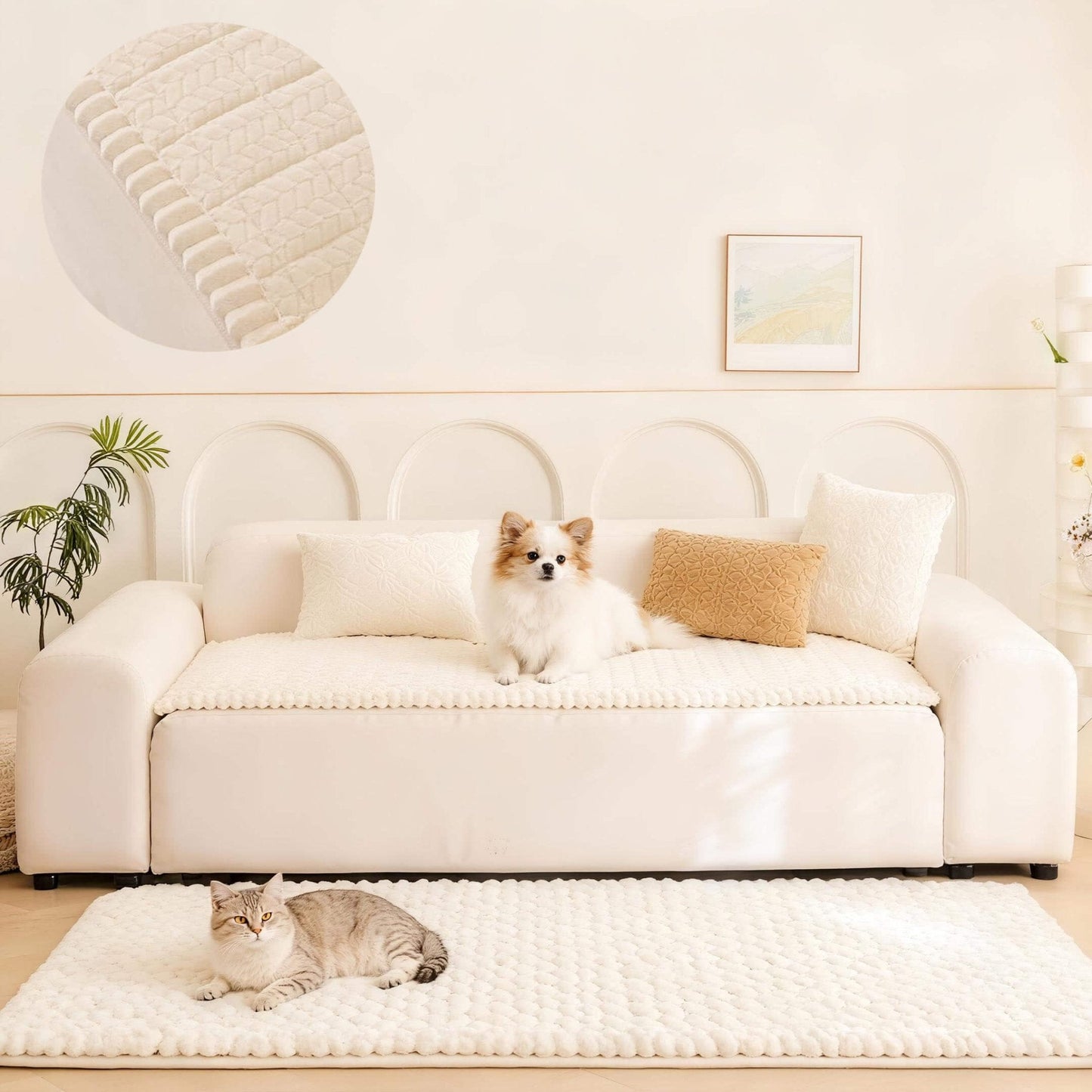 Waterproof Dog Bed Cover & Anti-Slip Sofa Protector for Pets