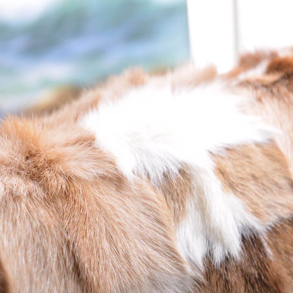 Soft Faux Fur Lumbar Throw Pillows - 18x18 Cushion for Sofa