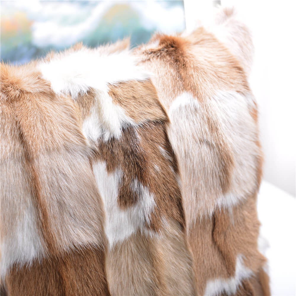 Soft Faux Fur Lumbar Throw Pillows - 18x18 Cushion for Sofa