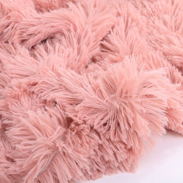Soft Fleece Faux Fur Throw Blanket - Cozy Lap Blanket for Home