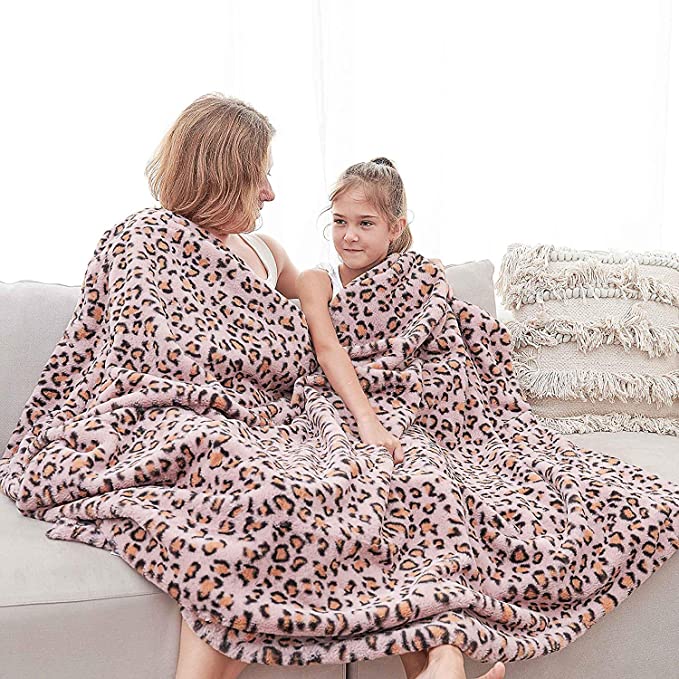 Soft Fleece Faux Fur Throw Blanket - Cozy Lap Blanket for Home