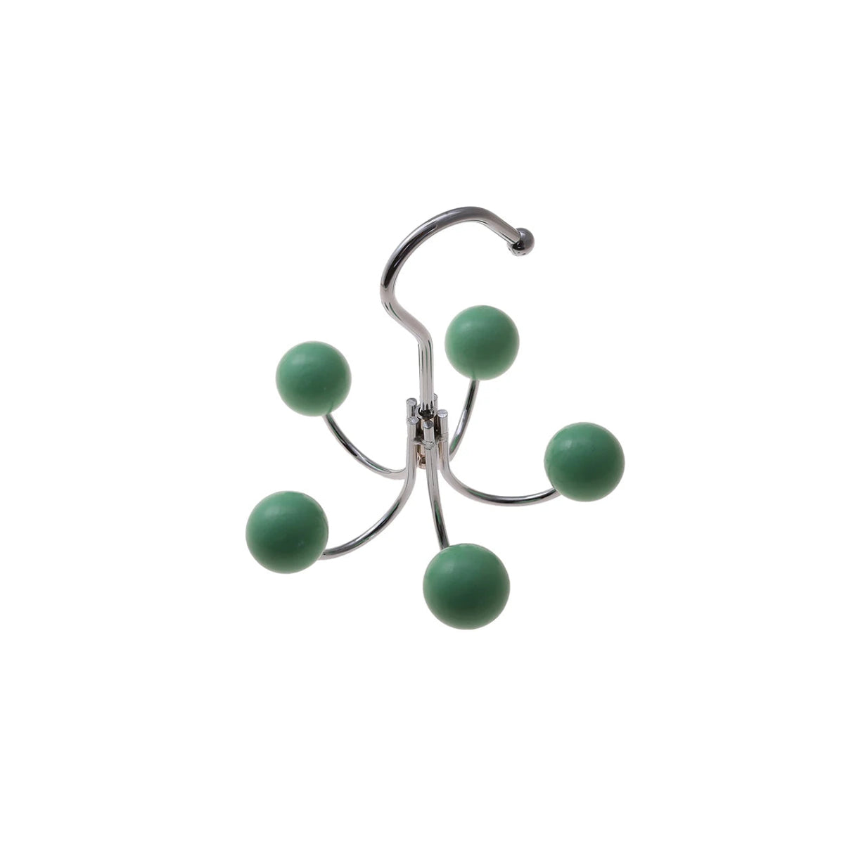 Rotating Wall Hook with Wooden Balls - Decorative Storage Solution