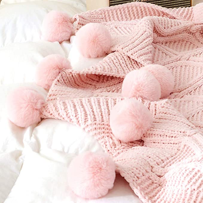 Super Soft Icelandic Wool Throw Blanket for Sofa, Couch, Bed (51"x59")