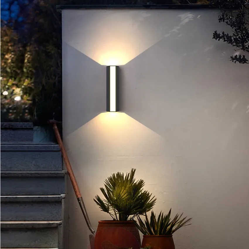 Modern LED Outdoor Wall Light Up Down Sconce for Garden & Patio