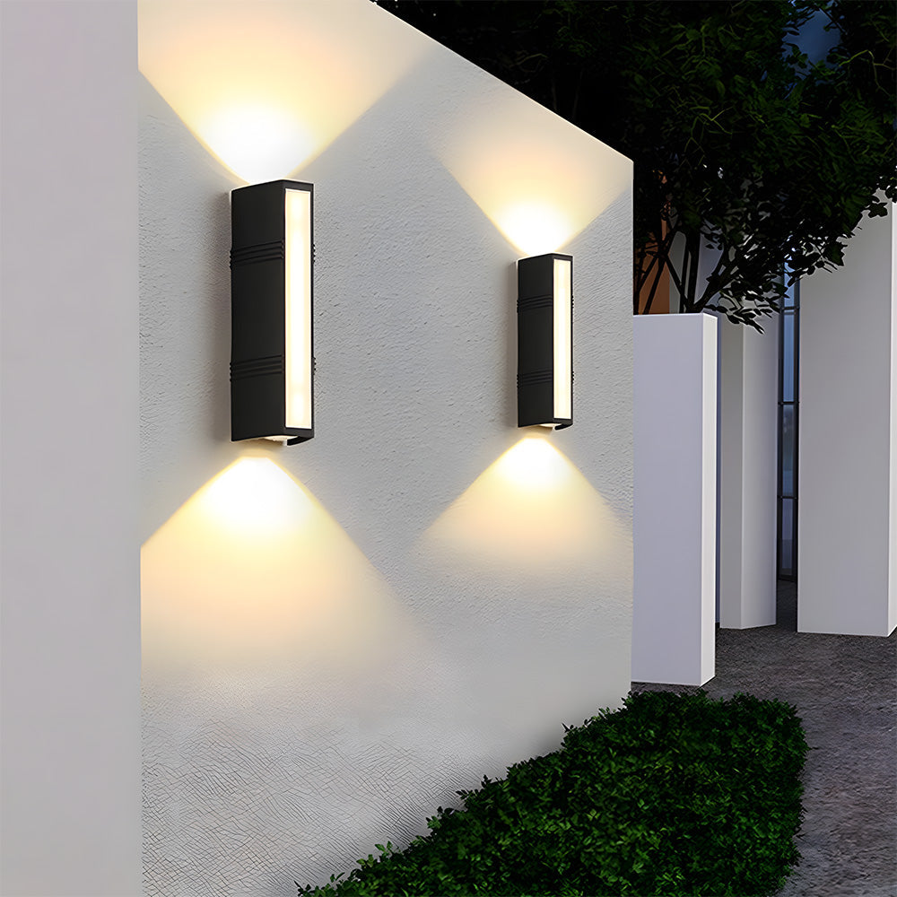 Modern LED Outdoor Wall Light Up Down Sconce for Garden & Patio