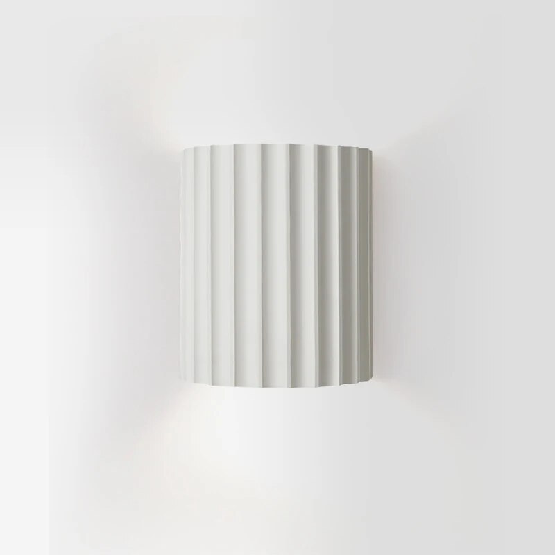 Scandinavian Ribbed Wall Light – Modern Minimalist Lighting Fixture