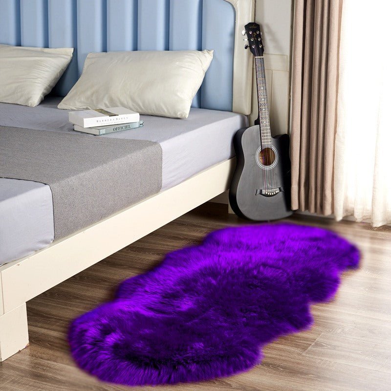 Luxury Faux Sheepskin Runner Rug for Hallway and Bedroom Decor