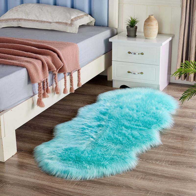 Luxury Faux Sheepskin Runner Rug for Hallway and Bedroom Decor