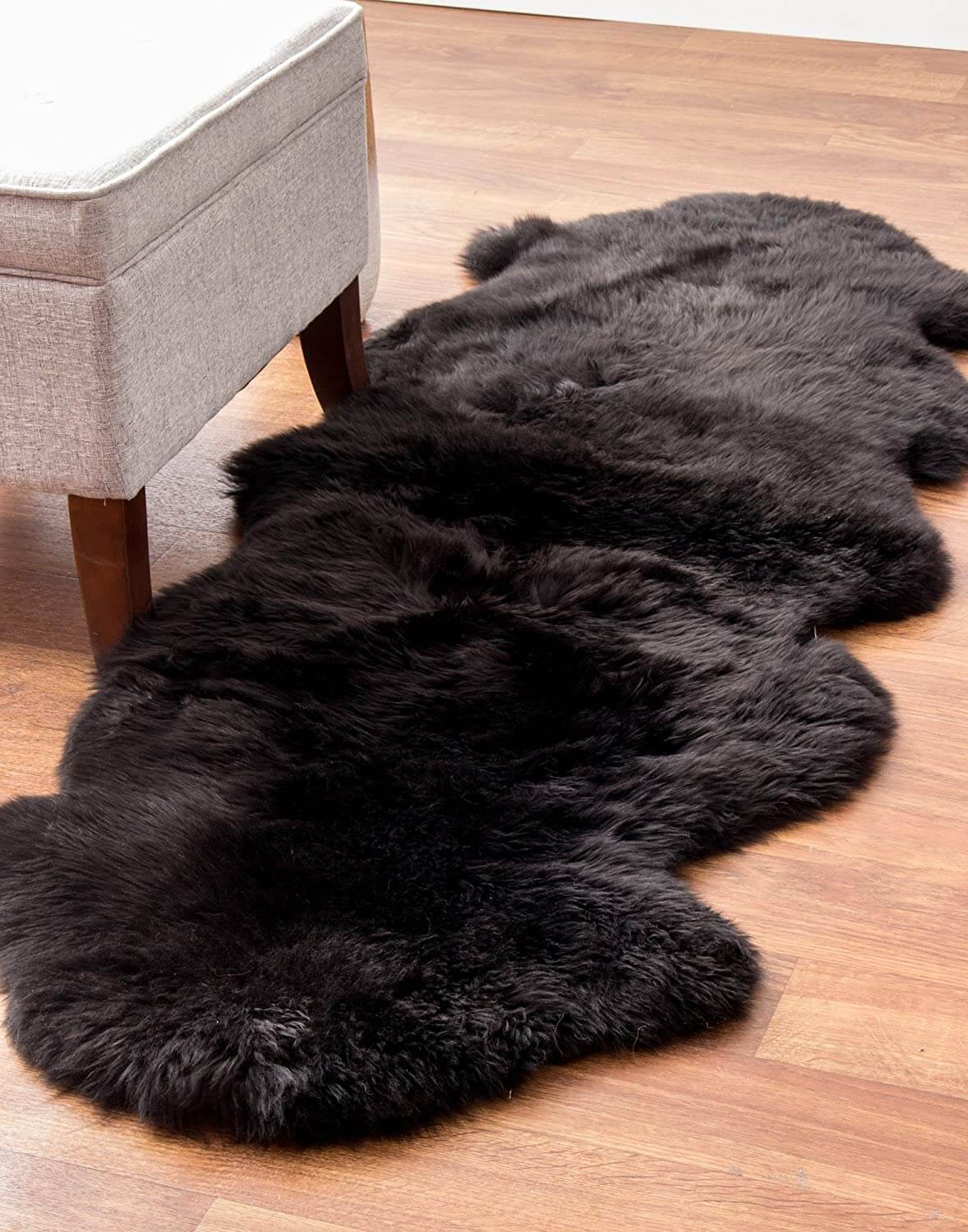 Luxury Faux Sheepskin Runner Rug for Hallway and Bedroom Decor