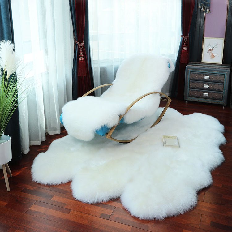 Luxury Faux Sheepskin Runner Rug for Hallway and Bedroom Decor