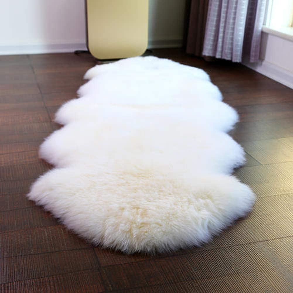 Luxury Faux Sheepskin Runner Rug for Hallway and Bedroom Decor