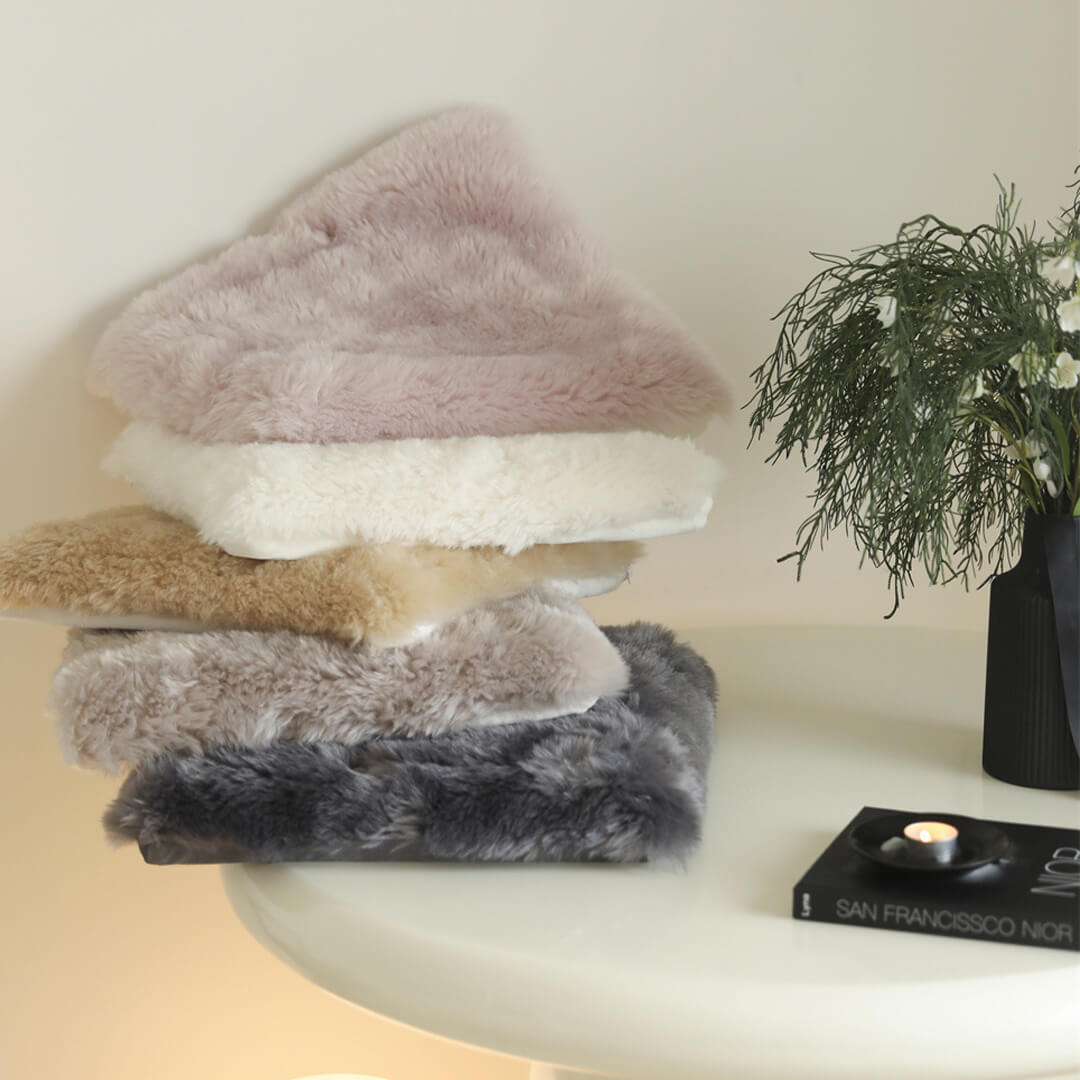 Luxury Soft Wool Throw Blanket for Sofa, Living Room & Bedroom Decor