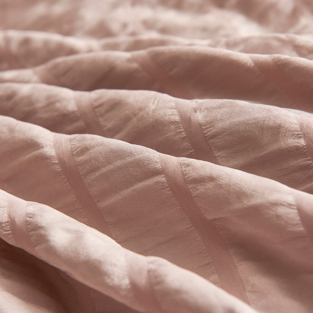 Soft Seersucker Cotton Duvet Cover Set - Gray for Full, Queen, King