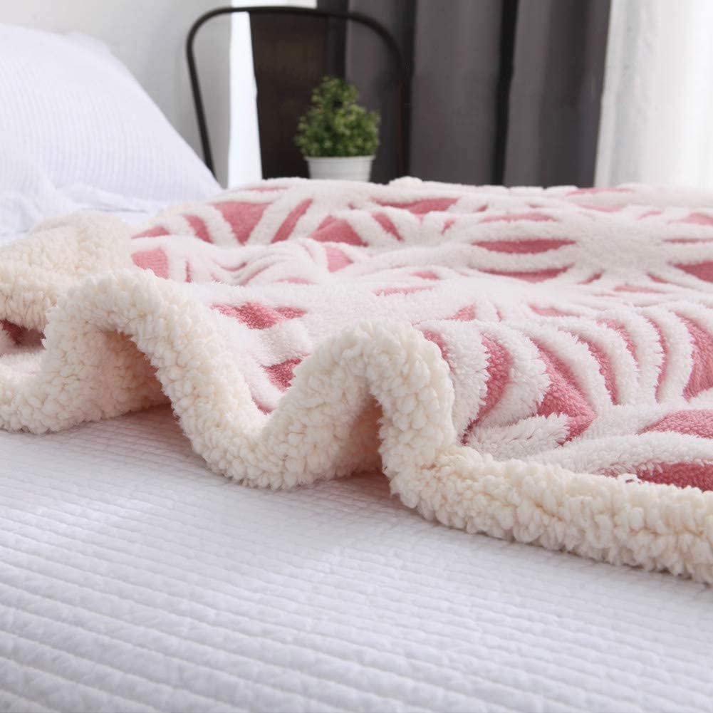 Soft Sherpa Fleece Throw Blanket - Cozy Fuzzy Bed Blanket for Comfort