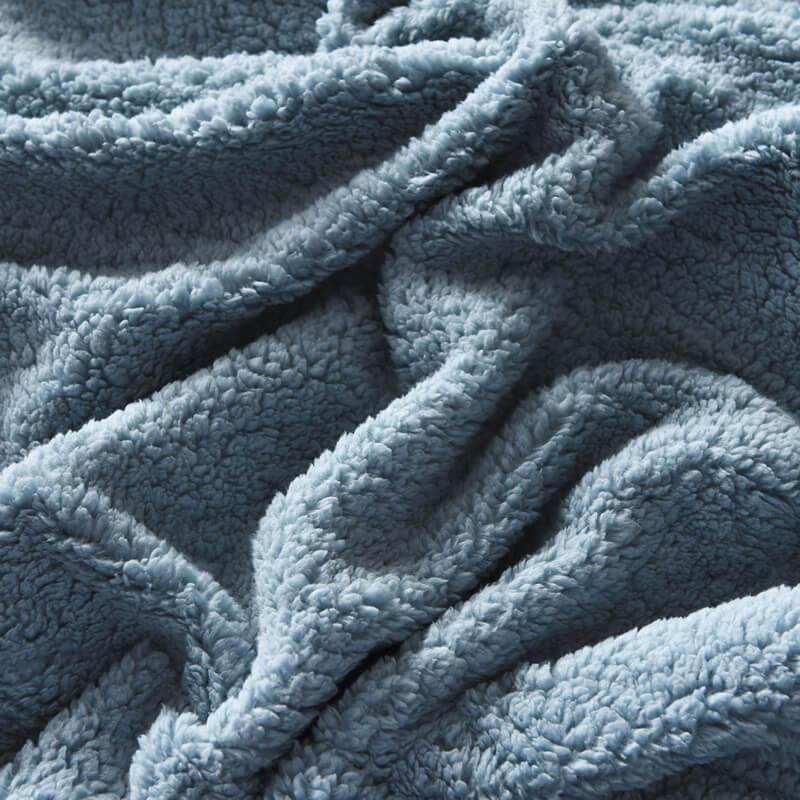 Plush Sherpa Fleece Throw Blanket, Soft Twin Queen Size Blanket