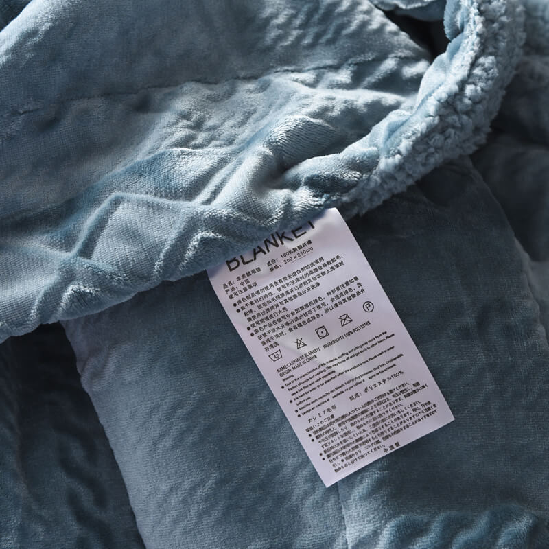 Plush Sherpa Fleece Throw Blanket, Soft Twin Queen Size Blanket