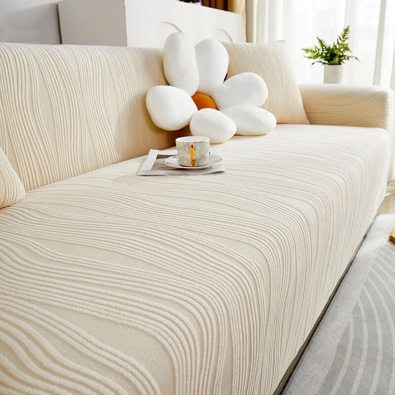 Stretch Jacquard Sofa Cover, Washable Slipcover for Pets & Kids